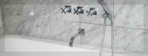 Delux bathroom suit with built in tap system